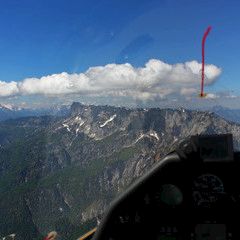 Flugwegposition um 09:12:34: Aufgenommen in der Nähe von Berchtesgadener Land, Deutschland in 2087 Meter